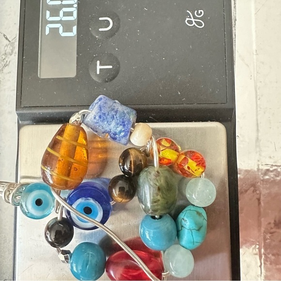 Handmade Beaded Evil Eye Pendant Necklace Multi Colored 1600 Y - Picture 8 of 14